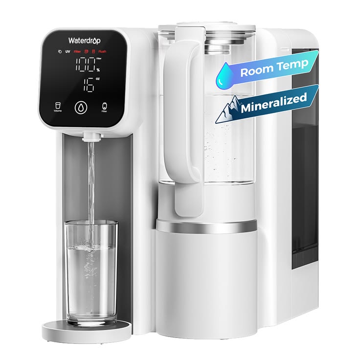 Waterdrop M6SL | Countertop RO Water Filter with Glass Pitcher