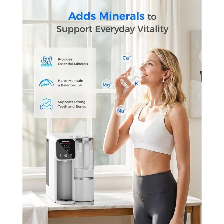 Waterdrop M6SL | Countertop RO Water Filter with Glass Pitcher